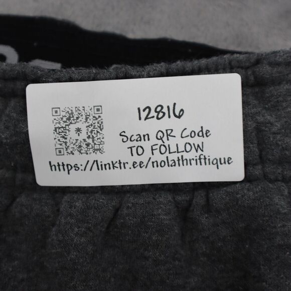 Reebok Shorts Mens M Gray Fleece Adjustable Waist Active Pull On Sweat Bottoms - Picture 14 of 14